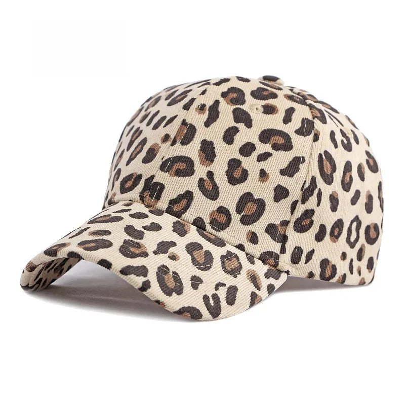 Wholesale NewFashion Spring Summer Unisex Leopard Print Baseball Caps Spring Autumn Outdoor Adjustable Casual Hats Sunscreen Hat