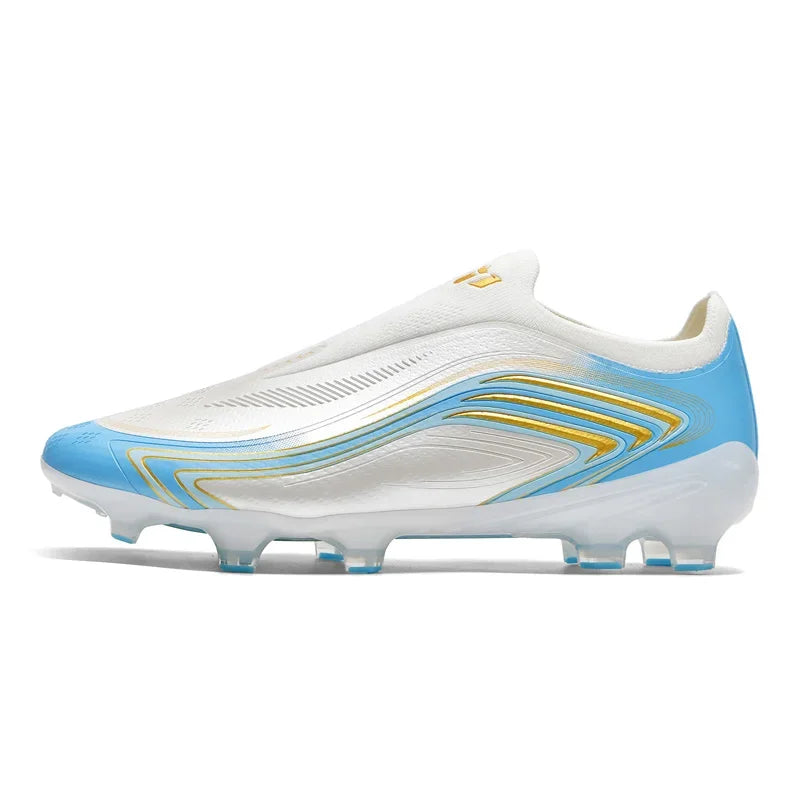 Chaussures de football pour hommes de haute qualité, sans lacets, à enfiler, crampons de football antidérapants pour terrain synthétique TF/FG, chaussures d'entraînement, Chuteira Campo F50