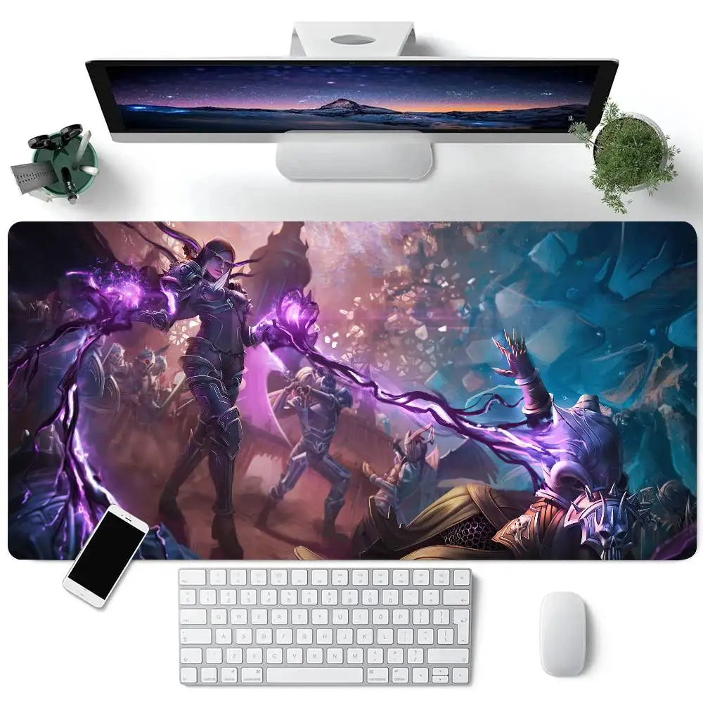 World Of Warcraft Game Mousepad Large Keyboard Desk Mat Gaming Mouse Pad LockEdge Non-slip Mat