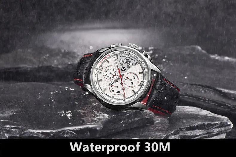 Cronógrafo PAGANI DESIGN para hombre, reloj de cuarzo multifunción de piloto militar, reloj masculino