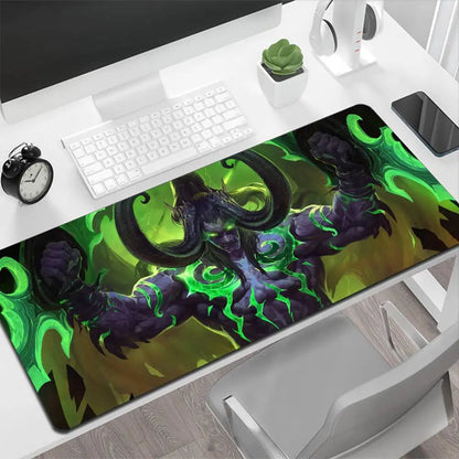 World of Warcraft Illidan Large Mouse Pad Gaming Mouse Pad PC Gamer Computer Mouse Mat Big Mousepad XXL Carpet Keyboard Desk Mat