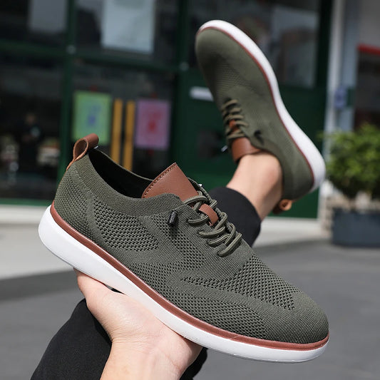 Mocasines deportivos de malla para hombre, calzado antideslizante de corte bajo, zapatos casuales deportivos, superventas, zapatos de diseño 2025