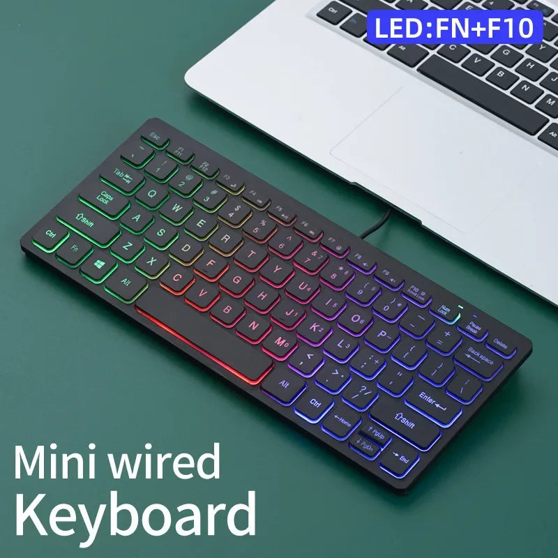 APAYADO K1000 kabelgebundene Mini-Tastatur – kompaktes, tragbares Design, Plug-and-Play, ideal für Laptops/Computer, spritzwassergeschützt