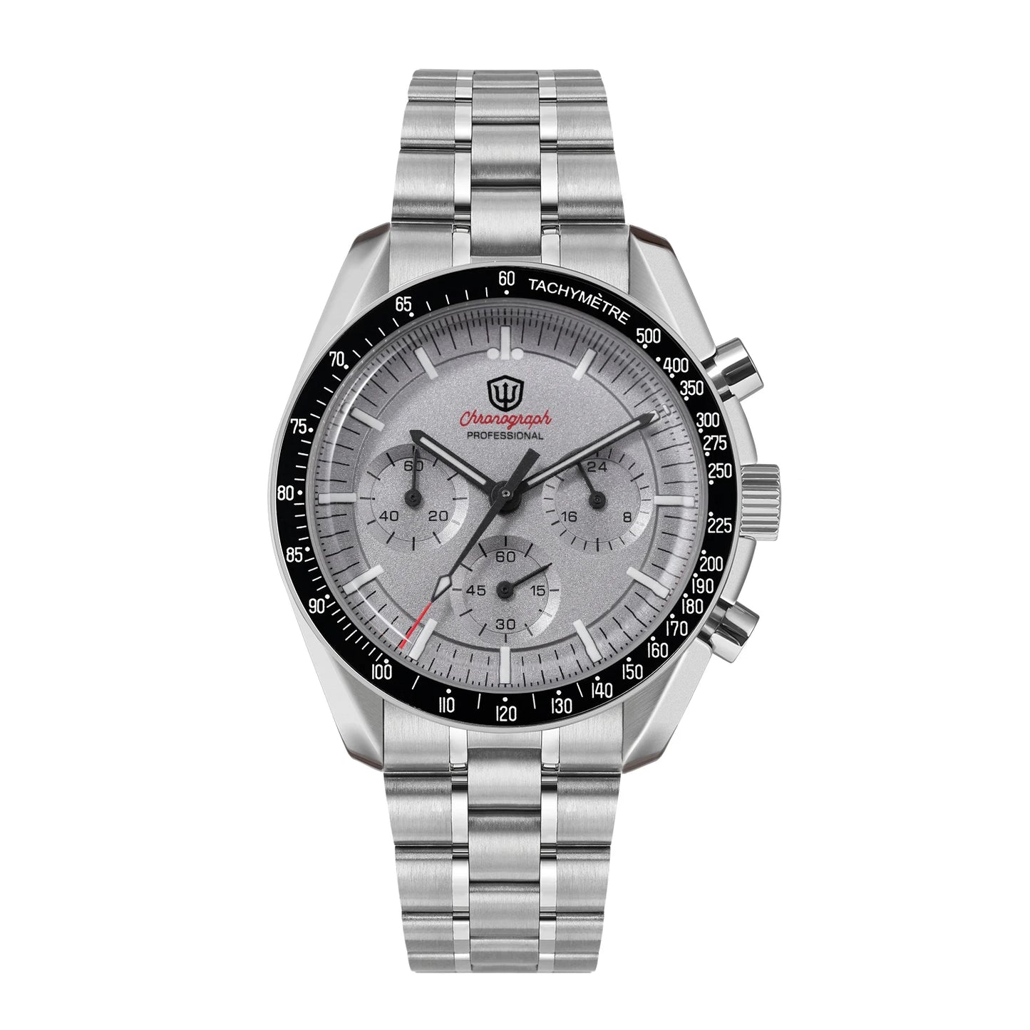 Orologio da uomo Watchdives New Wd1863 al quarzo VK63, cronografo con vetro zaffiro bombato, impermeabile, 39 mm, in acciaio, top brand, orologio business di lusso