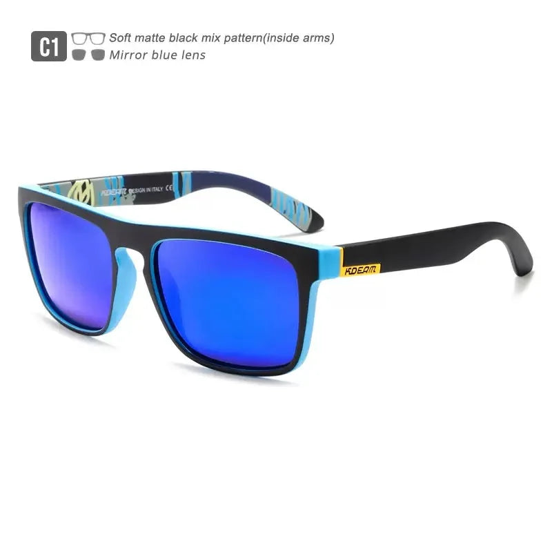 Outdoor Sport Square Myopia Lens Prescription Sunglasses Men Polarized Driving Anti-Glare Myopes Lunettes 0 -0.5 -0.75 Hoz -6.0