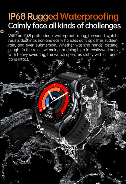 2025 Health Smartwatch for Xiaomi & Huawei ECG + PPG, Blood Pressure, SpO2, Body Analysis, Bluetooth Calling & NFC