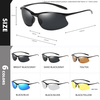 2024 Top Ultralight TR90 Polarized Sunglasses Anti-UV Driving Men Shades Male Military Sun Glasses Eyewear Goggles Gafas De Sol