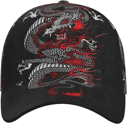 „Dragon Snapback“ kepurė, vyriškos beisbolo kepurės, vyriškos saulės kepurės, reguliuojamos „Cool Trucker“ kepurės moterims ir vyrams