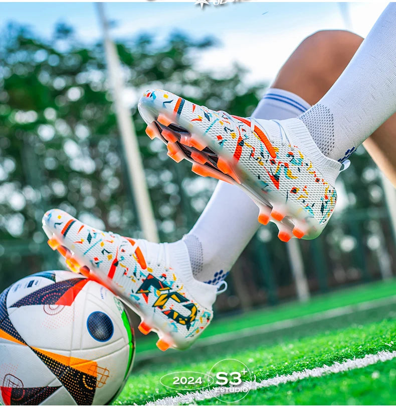 Professionele voetbalschoenen voor heren, ademend mesh, antislip voetbalschoenen, snelle sneakers, modieuze voetbalschoenen voor kunstgras voor heren