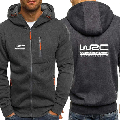 New Spring Autumn Men's World Rally Championship WRC Logo Printing Fashion Hooded Streetwear Casual Zipper High Quality Hoodies, produit gaming premium Fraquane, produits de luxe, nouvelle génération, équipement gamer