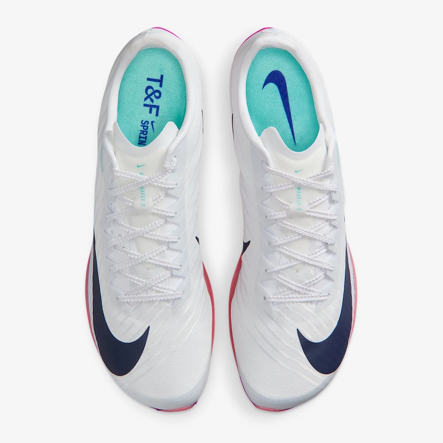 Nike Authentic Maxfly 2 Men's Cushioned Running Sports Track Spikes FD8395-100
