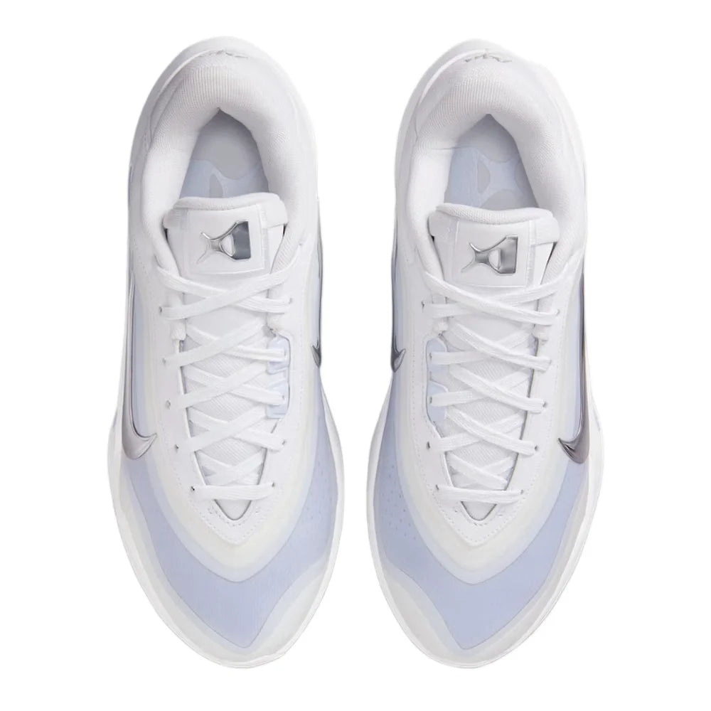 Nike AOne: Minimalist, Comfortable, Cushioned, and Breathable Low-Top Basketball Shoes (Unisex, White and Blue) FZ8606-100