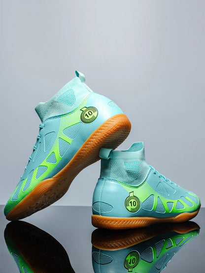 2026 New Professional Indoor Flat-Bottomed Football Shoes Teenagers Durable Comfortable Training Shoes Adult Non-Slip Soccer Shoes