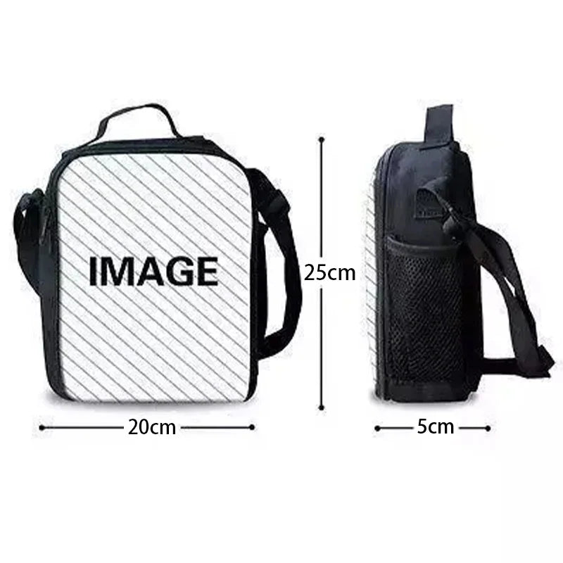 Hot Game Fortnite Child Insulated Large Capacity Bag for Boys and Girls Student Outdoor Picnic Reusable Thermal Cooler Lunch Box