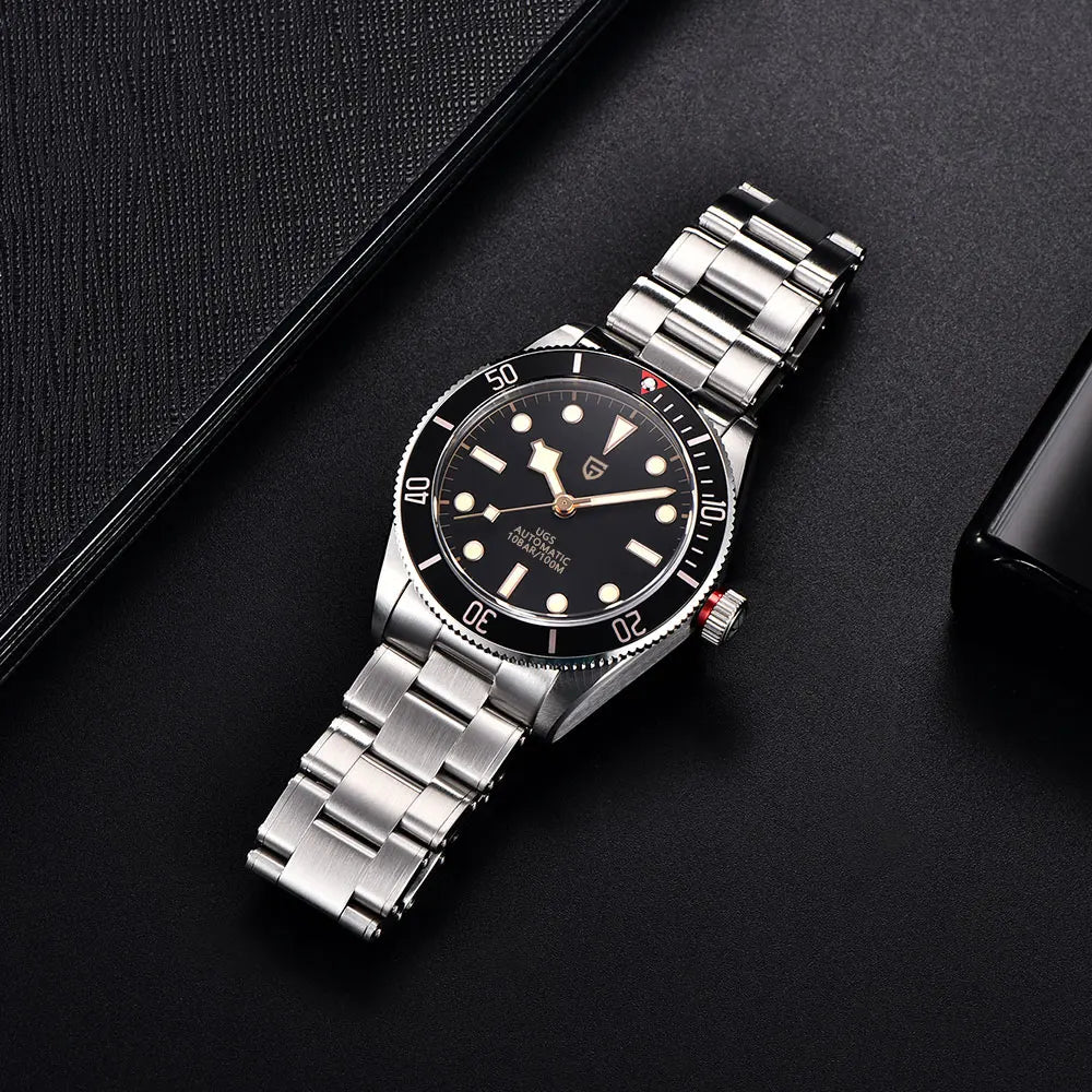 Montre automatique pour homme PAGANI DESIGN – Modèle de luxe type BB58, montre-bracelet mécanique, sportive, en acier inoxydable et étanche