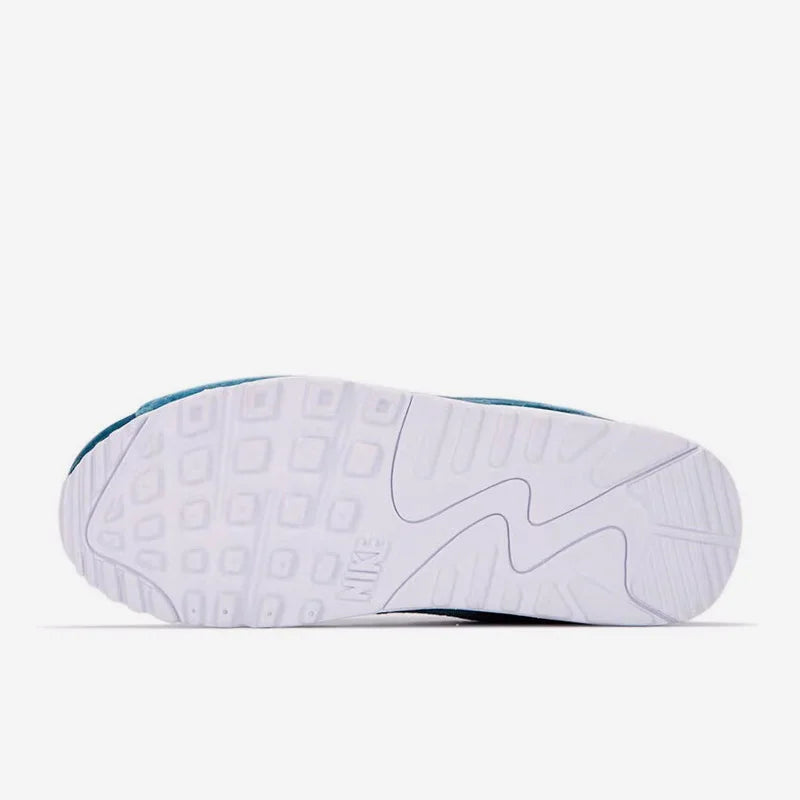 Oryginalne damskie buty sportowe Nike Air Max 90 Blue Velvet z poduszką powietrzną DO2194-001