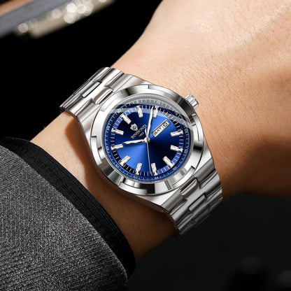 BINBOND stainless steel quartz watches for men – Luxury, water-resistant and luminescent watch – Original men’s model
