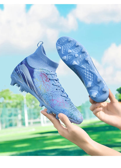 Nouvelles chaussures de football professionnelles pour hommes, chaussures de football antidérapantes, unisexes, respirantes, chaussures de futsal, nouvelles chaussures à crampons, livraison directe, ultralégères