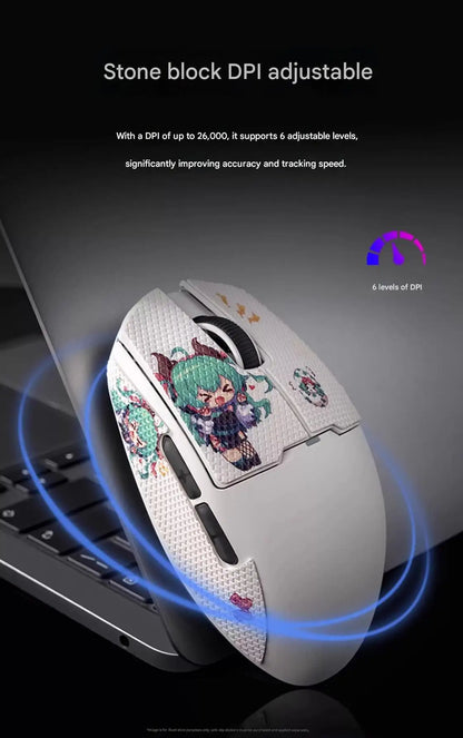 Aigo GM80 PLUS PRO trådløs Bluetooth-mus PAW3311/PAW3395 letvægts 1000HZ kablet gaming- og e-sportsmus med tre tilstande – gave