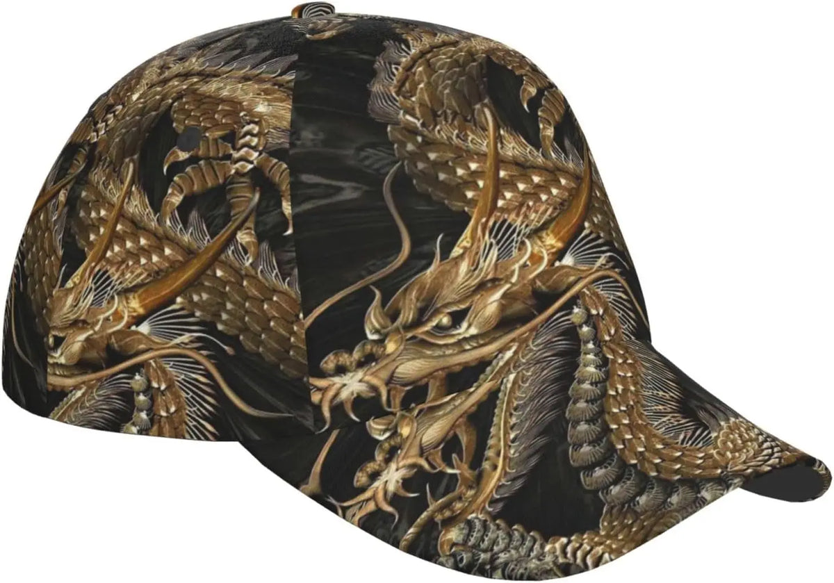 „Dragon Snapback“ kepurė, vyriškos beisbolo kepurės, vyriškos saulės kepurės, reguliuojamos „Cool Trucker“ kepurės moterims ir vyrams