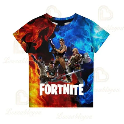 Battle Royale T-shirt Fortnite Victory T Shirt Kids Tops Girls Boys Clothes Harajuku Tees Children 3D 2025 NEW DESIGN