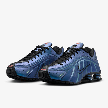 Nike Shox R4 da uomo, scarpe da corsa alla moda con ammortizzazione a cuscino d'aria, modello basso HQ3446-001