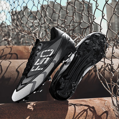 Chaussures de football pour adultes, modèle AG FG, empeigne respirante à séchage rapide, crampons offrant une excellente adhérence, idéales pour les matchs compétitifs et les entraînements d’équipe.
