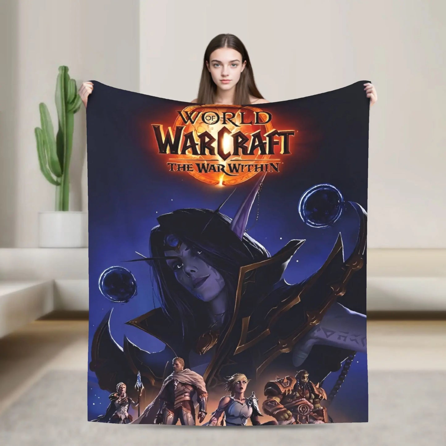 World of Warcraft, WOW Game Blanket Quality Super Warm  Throw Blanket Winter Picnic Outdoor Graphic Bedspread