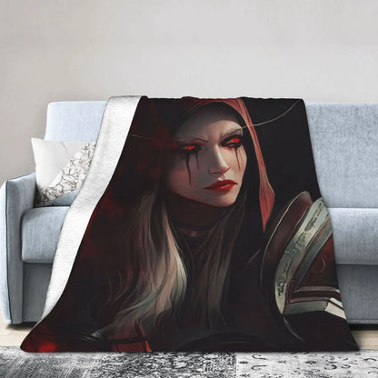 Topla deka Students Travel World of Warcraft Sylvanas Windrunner deka za prekrivanje flanelski prekrivač za uređenje doma prekrivač za krevet