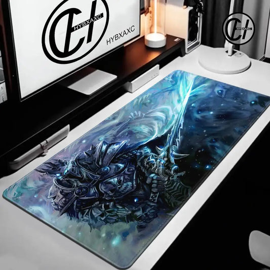 World of Warcraft Lich King Mouse Pad PC HD Anime Gaming Accessories Keyboard Mousepad Laptop XXL Game Cabinet Desk Mat Carpet