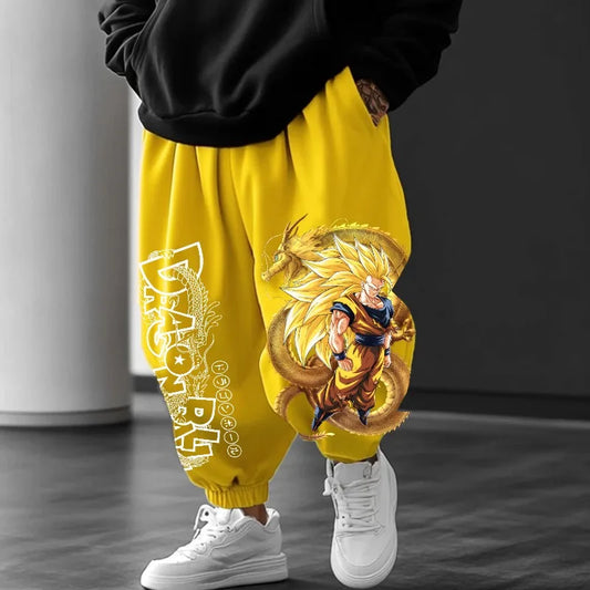 2026 Summer Dragon Ball Men's Outdoor Pants Sportswear Majin Buu Spring Japan Anime Jogger Pants Harajuku Fashion Trousers