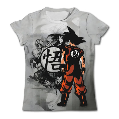 T-shirts Dragon Ball Z pour enfants et hommes, T-shirt pour homme, style Harajuku, tendance Goku, vêtements d'anime, hauts, streetwear