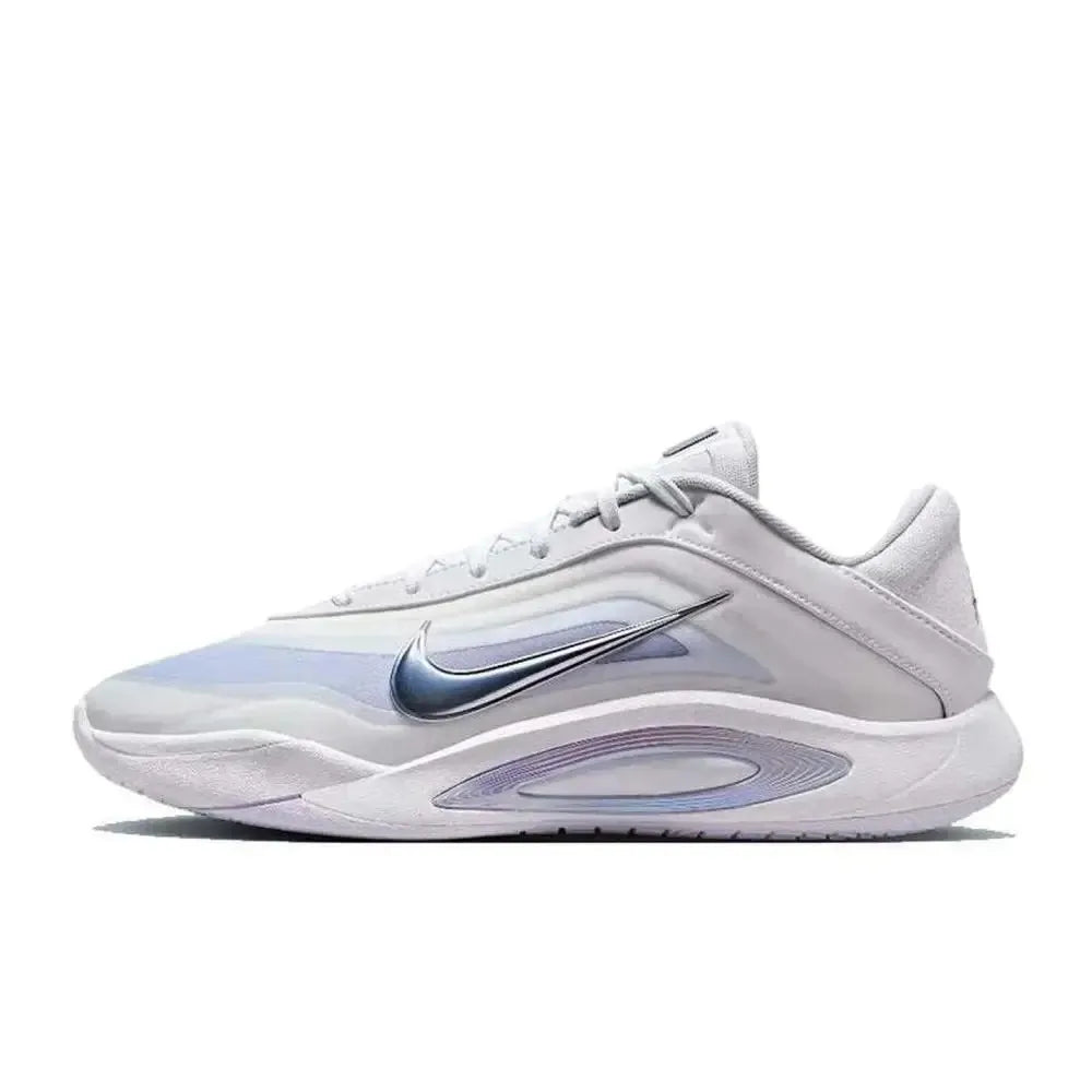 Nike AOne: Minimalist, Comfortable, Cushioned, and Breathable Low-Top Basketball Shoes (Unisex, White and Blue) FZ8606-100