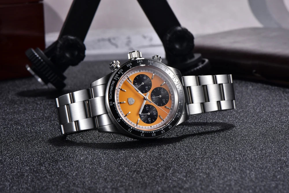 Rolls Timi Panda Men’s Watches – Quartz chronograph, luxury model, sapphire crystal with anti-reflective coating, water-resistant, sporty style