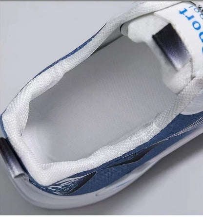 Baskets d'été pour hommes, chaussures de course respirantes en maille, à lacets, résistantes à l'usure, à plateforme, confortables, à semelle souple