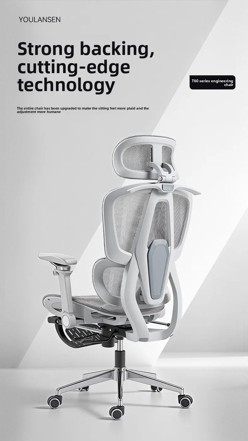 Přenosná minimalistická ergonomická židle s 10D područkami – počítačová, kancelářská, studijní a herní židle Gravity, pevná a odolná
