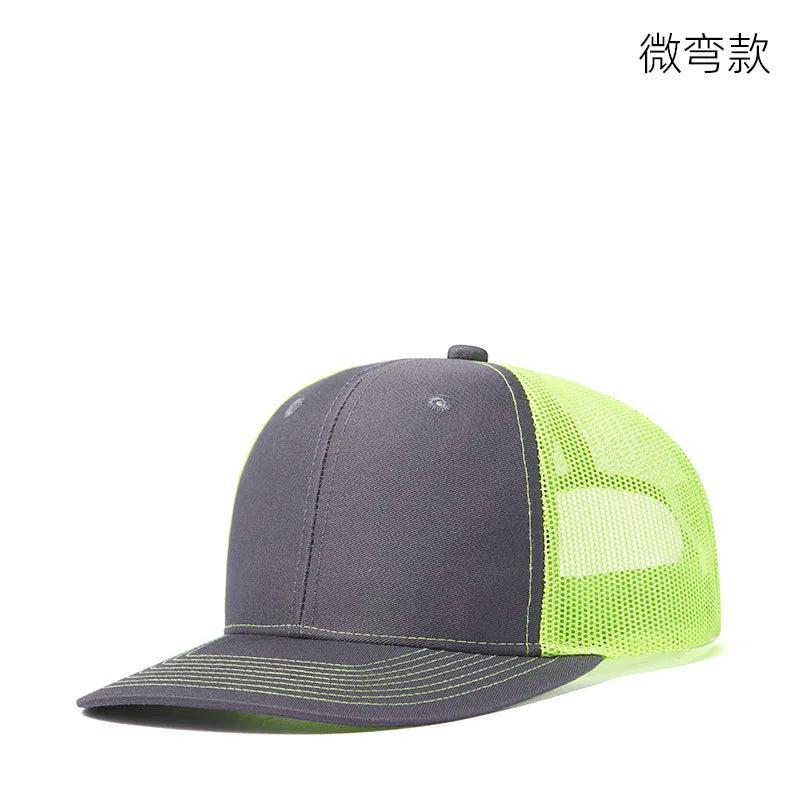 Czapki z daszkiem typu „trucker” w 38 kolorach, na świeżym powietrzu, z zatrzaskiem, czapki typu „dad hat”, hip-hopowe, męskie, damskie, regulowane, dla chłopców i dziewcząt, czapki baseballowe