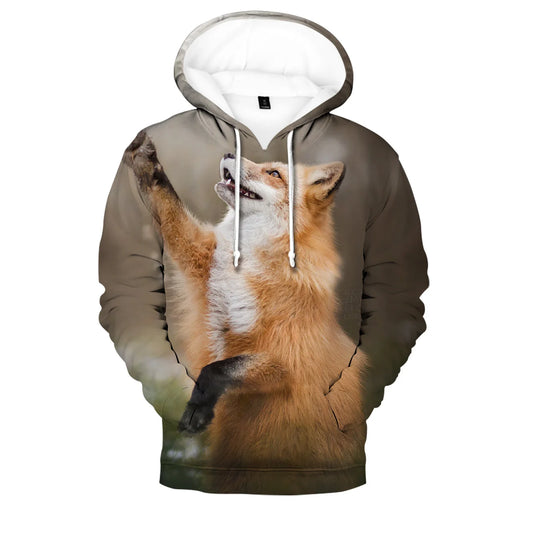 Hip Hop Popular Novelty Comfortable Fox 3D print Hoodies Sweatshirts Men/Women Sweatshirt Adult/Child Casual Pullovers