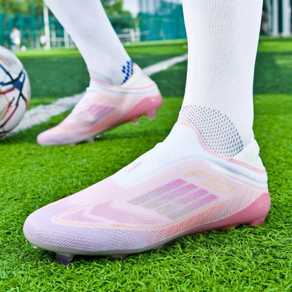 Chaussures de football pour hommes, crampons pour terrain synthétique, antidérapantes, résistantes à l'usure, respirantes, légères, pour entraînement sur gazon artificiel en extérieur.