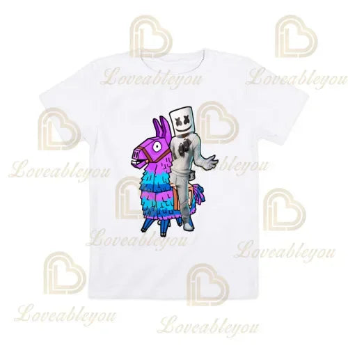 T-shirt Fortnite z kreskówkowym motywem dla chłopców i dziewczynek, Battle Royale 3D, 3–14 lat, Victory Royale, topy gamingowe dla dzieci i nastolatków