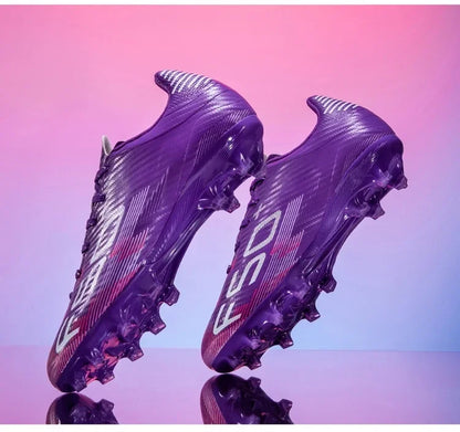Nouvelles chaussures de football pour hommes, chaussures d'entraînement, baskets de match, chaussures de football pour terrain en herbe, chaussures de sport professionnelles antidérapantes, ultra-légères, unisexes.