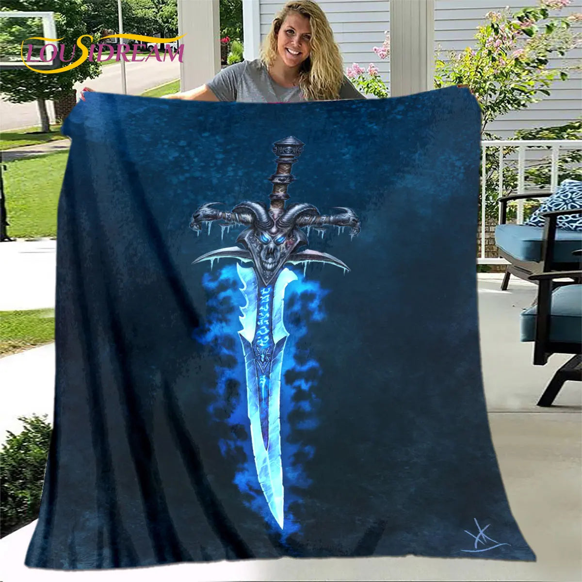 World of Warcraft, WOW Game Gamer Soft Plush Blanket,Flannel Blanket Throw Blanket for Living Room Bedroom Bed Sofa Picnic Cover