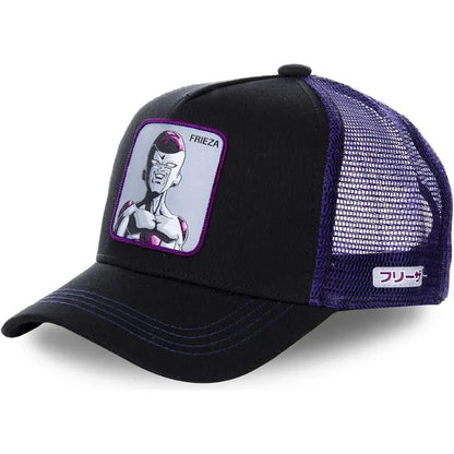 Dragon Ball Son Goku muška hip-hop kapa s letećim vrhom, ljetna kapa s izbočenim vrhom, muška kapa s vezom, kapa s mrežastim podstavom, podesiva trucker kapa, sunčana vizira