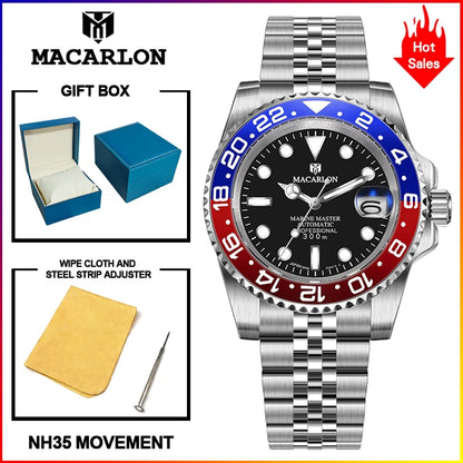 2026 NEW MACARLON Design 41MM Luxury Machinery watch Men sapphire glass Stainless Steel Waterproof Automatic Mechanical Watch