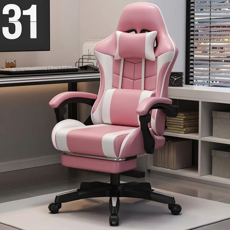 Silla gaming ergonómica para oficina en casa, largas jornadas y streamers, ajustable, reclinable, ligera y duradera