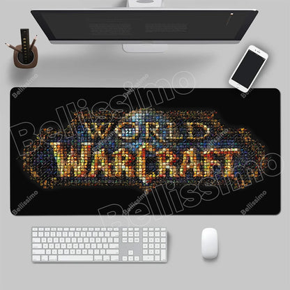 World Of Warcraft 90x40 Large Gaming Mouse Pad Game Desk Play Pad for Csgo Natural Rubber Mat Grande Gamer Xxl Computer Mousepad