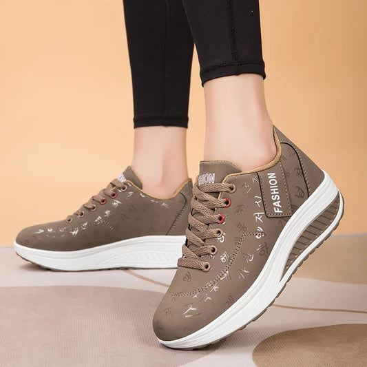 Women’s Sneakers Fashion Women’s Vulcanized Shoes High-Quality Flats Shoes for Women Walking Platform Plus Size Zapatillas Mujer