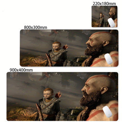 XXL egérpad God of War íróasztali szőnyeg PC-s játék kiegészítők billentyűzet számítógépes egérpad játékosok számára nagy szekrény irodai asztal szőnyeg