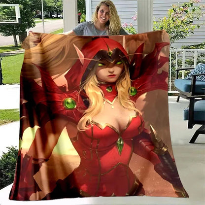 3D World of Warcraft pattern printed blanket bedroom living room home decor picnic blanket child room bed blankets birthday gift