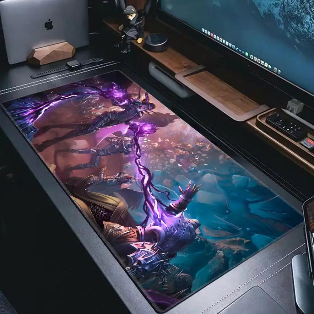 World Of Warcraft Game XXL Large Mouse pad Large Keyboard Desk Mat Gaming Mouse Pad Lock Edge Non-slip Table pad Mat HYBXAXC
